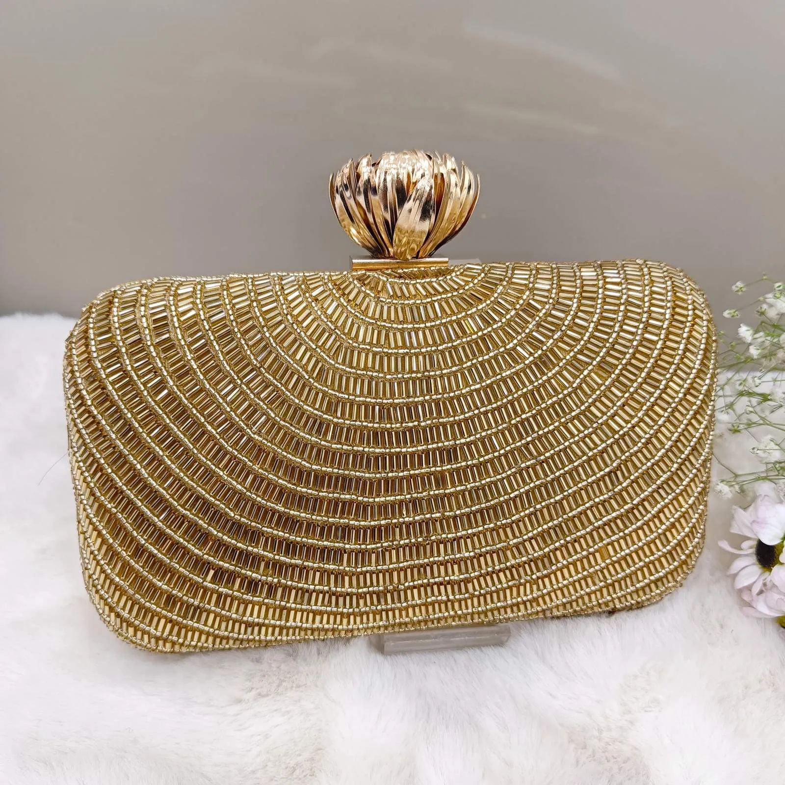 Vs alina clutch - Golden