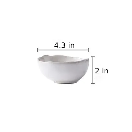 White & Blue Shell Porcelain Plates & Bowls