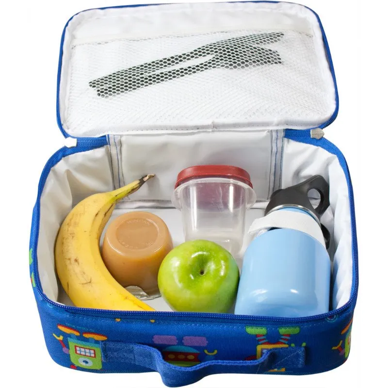 Wildkin Olive Kids Robots Lunch Box Bag [BPA-Free]