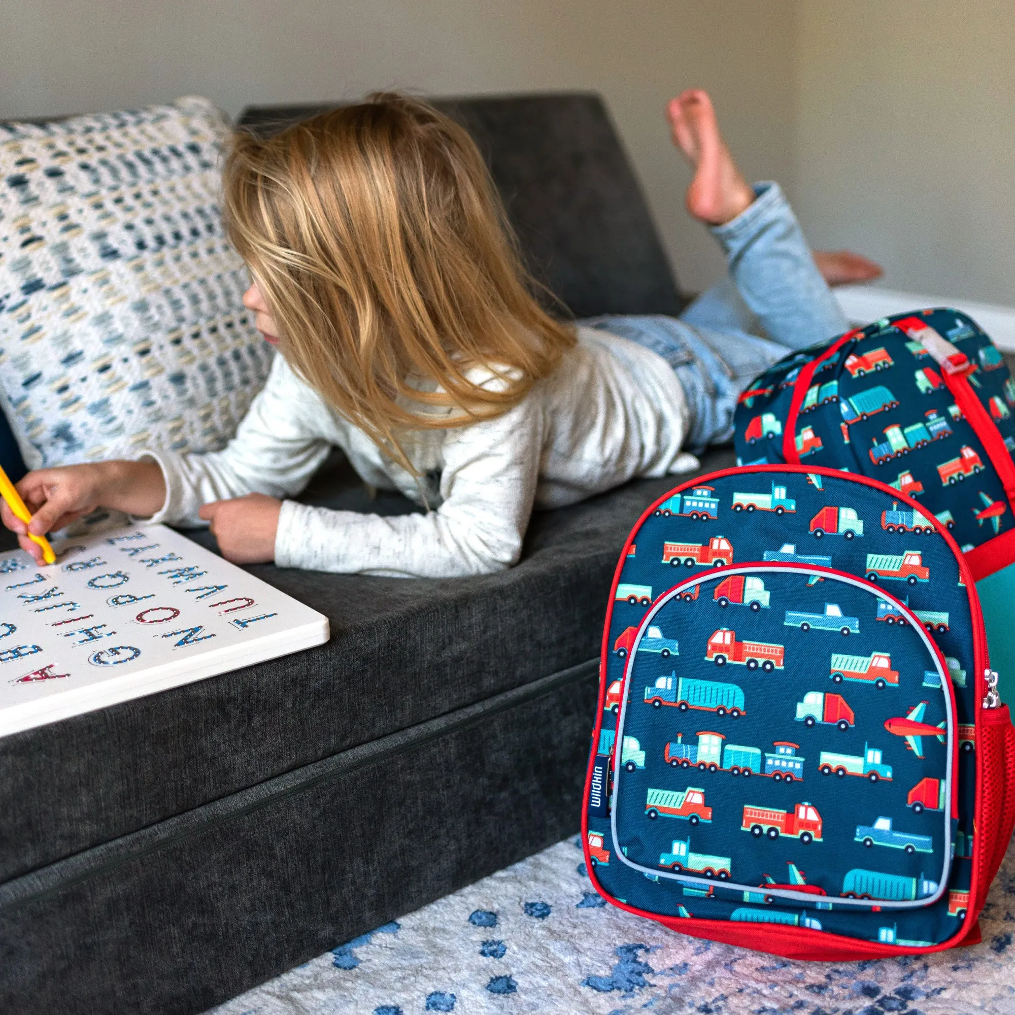 Wildkin Transportation Kids Pack 'n Snack Backpack