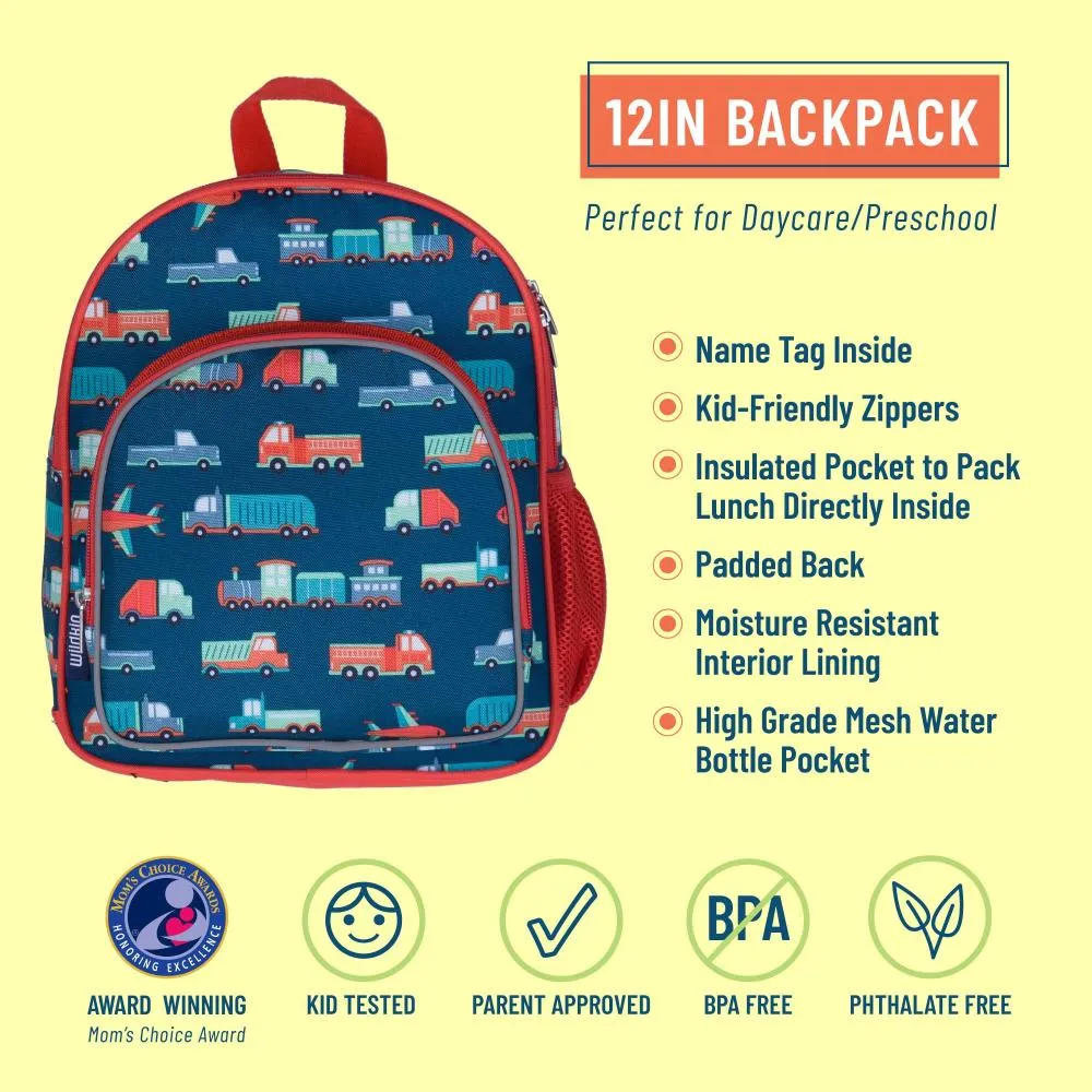 Wildkin Transportation Kids Pack 'n Snack Backpack