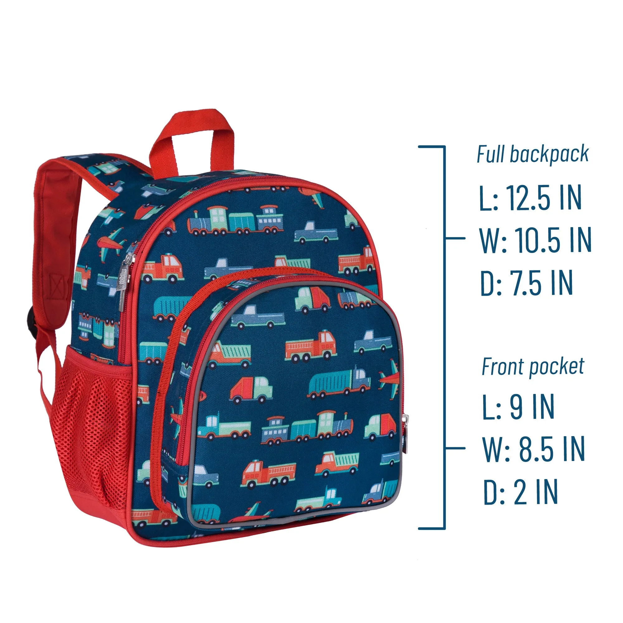 Wildkin Transportation Kids Pack 'n Snack Backpack