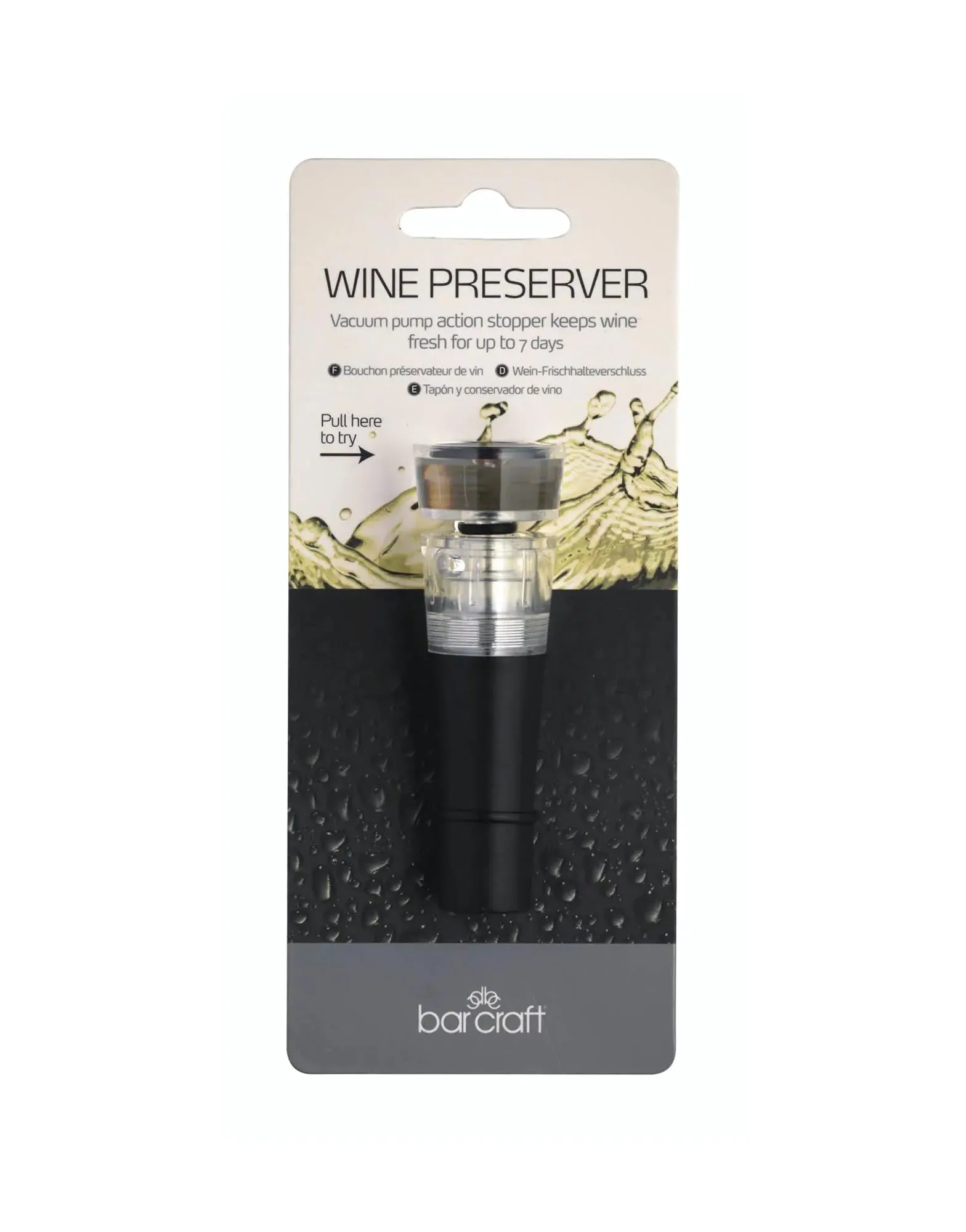 Wine Pump Stopper and Preserver