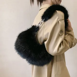 Winter Fox Fur Crossbody Bags For Women-Showtown