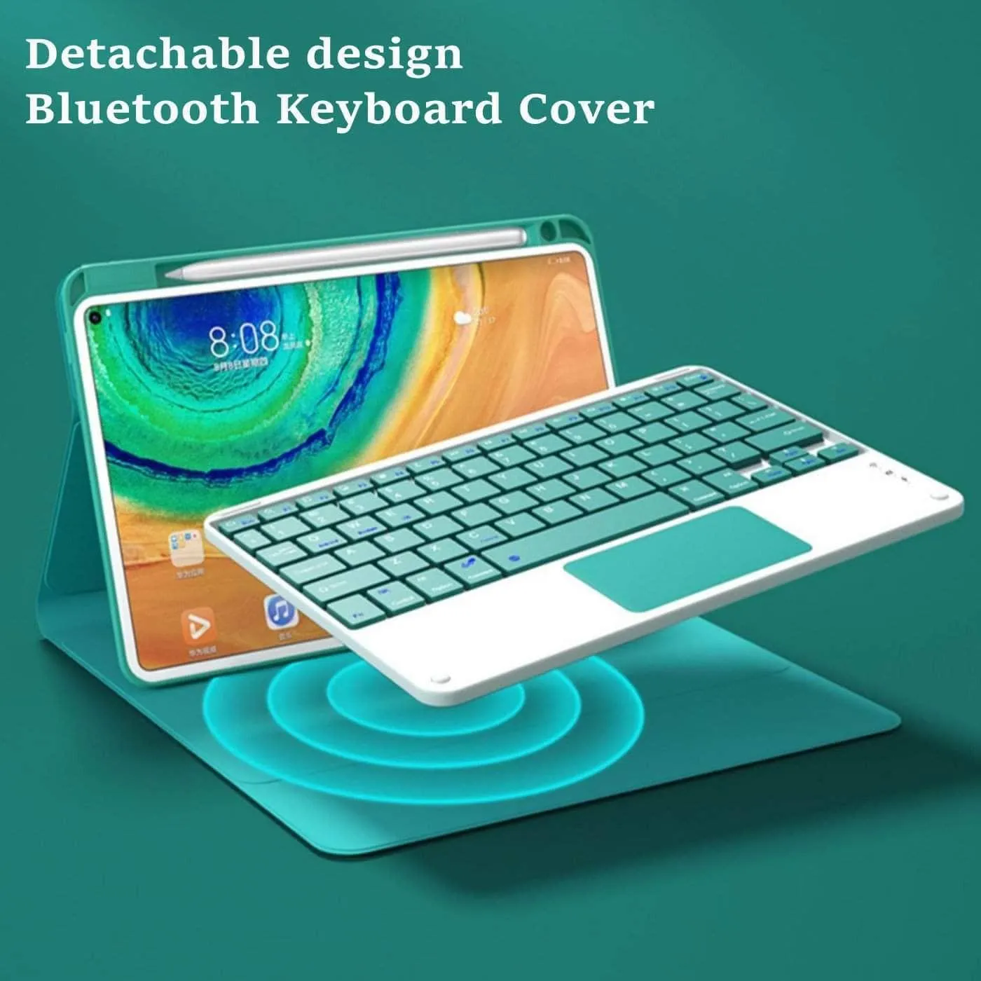 Wireless Keyboard Galaxy Tab A7 Lite 2021 T220 T225 Cover
