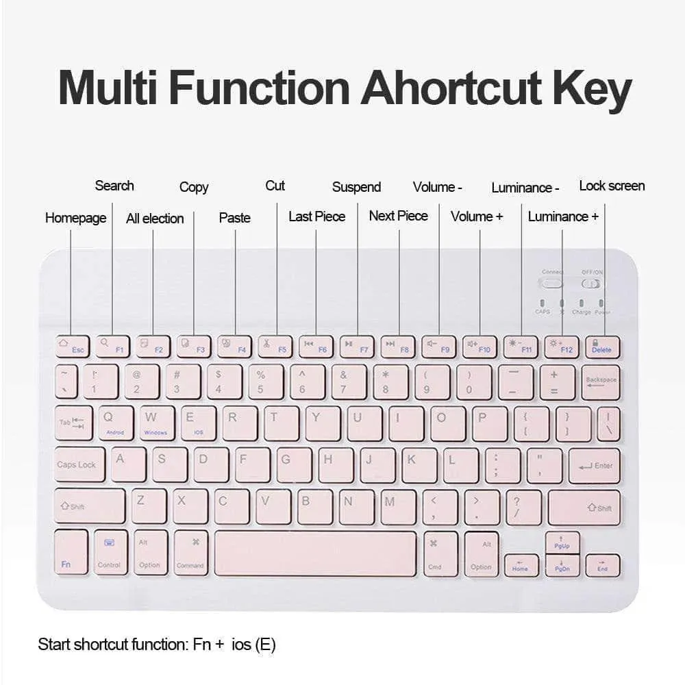 Wireless Keyboard Galaxy Tab A7 Lite 2021 T220 T225 Cover