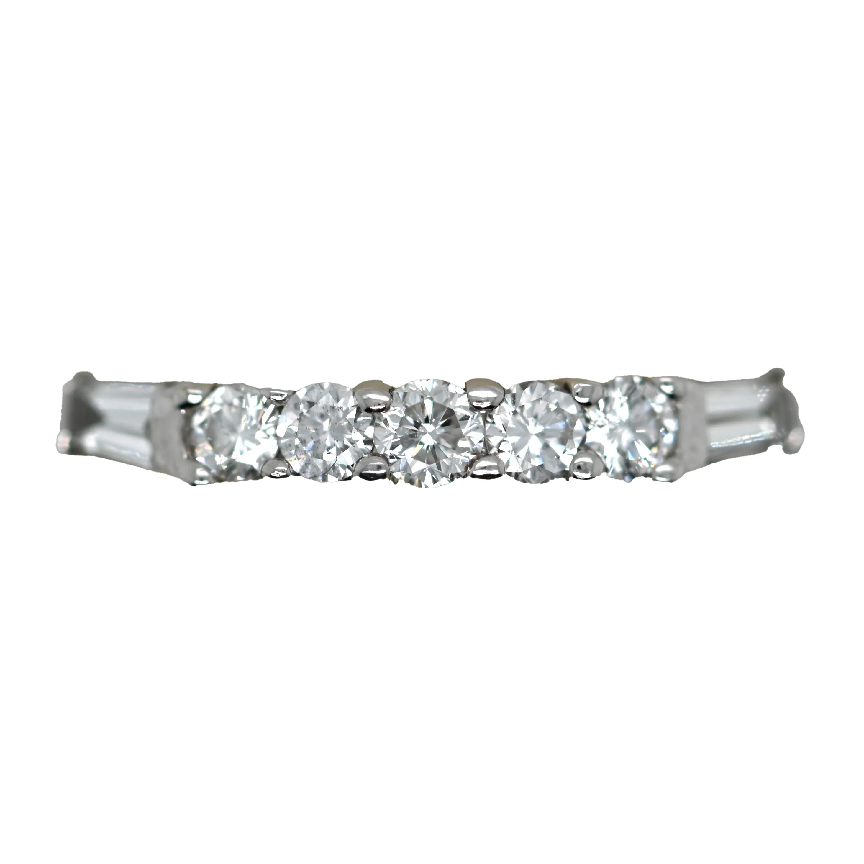 Women's Diamond Curved Wedding Band