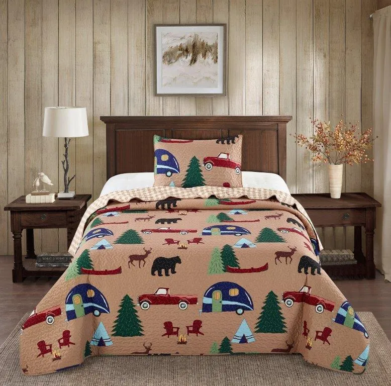Woods Camping Quilt