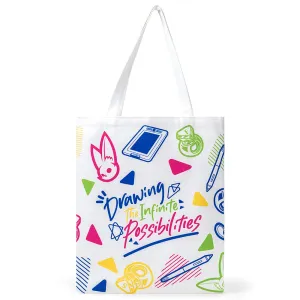 XP-Pen ACB01 400mm x 300mm Canvas Tote Cotton Bag with Inside Compartment for Tablets Books Storage