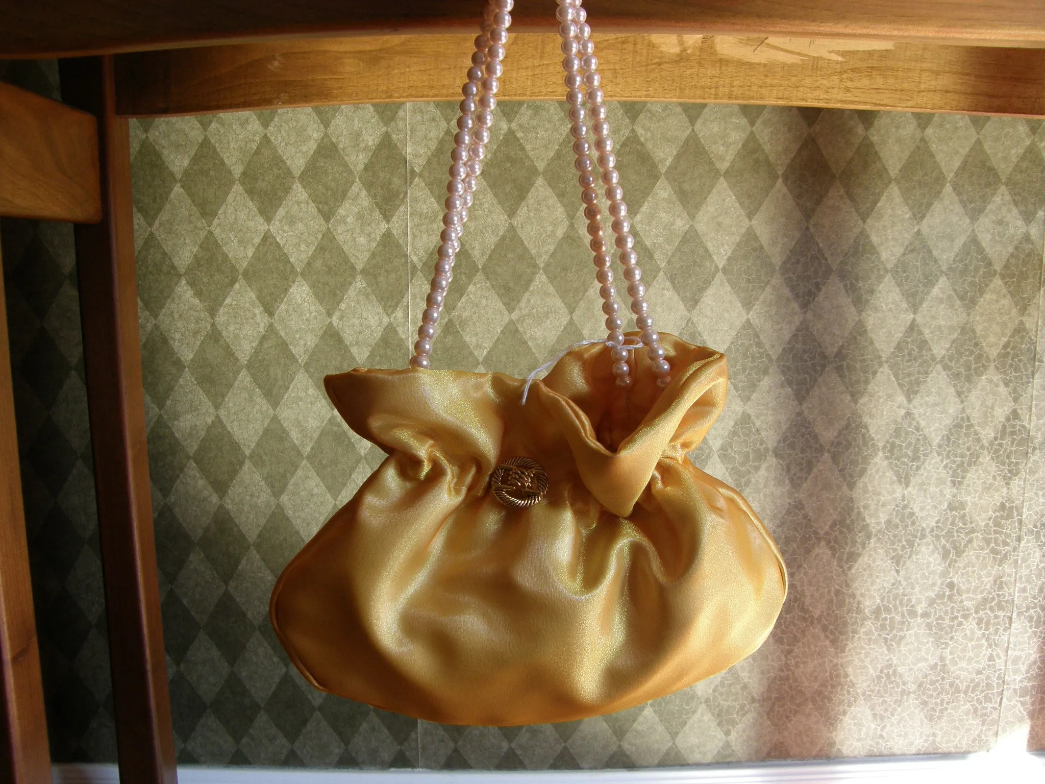 Yellow Mango Shimmer Evening Bag
