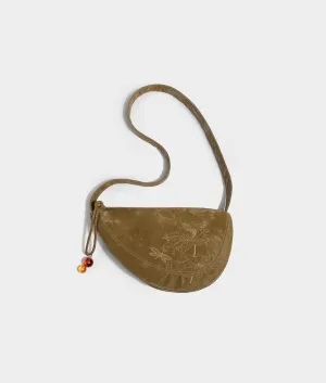 ZEN GARDEN embroidered saddle bag