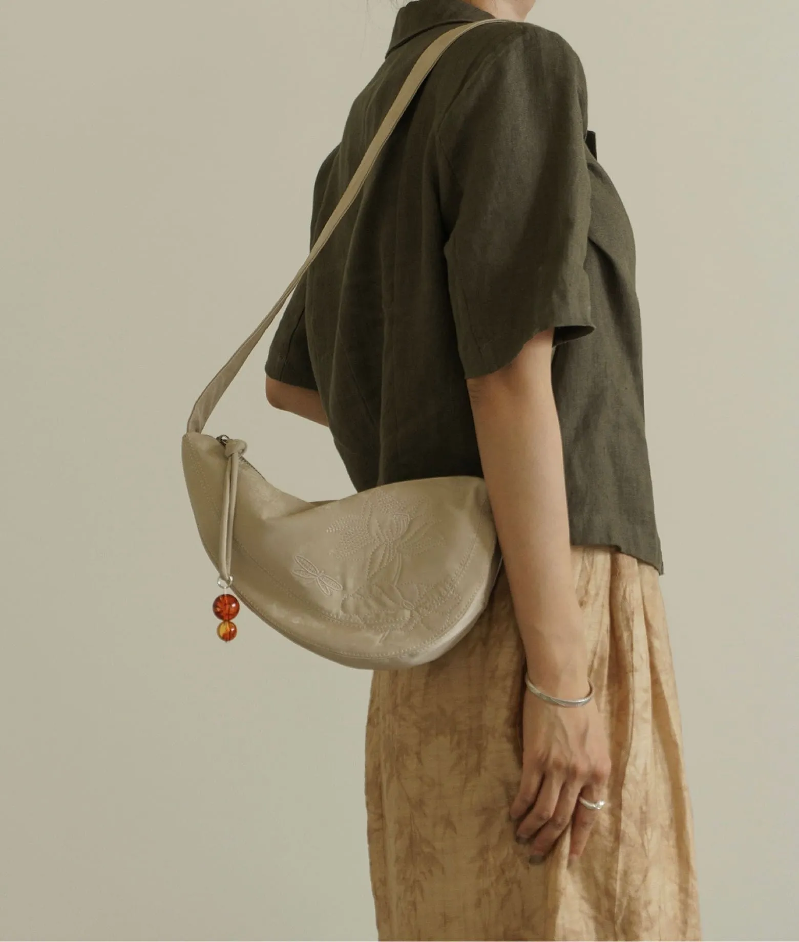 ZEN GARDEN embroidered saddle bag
