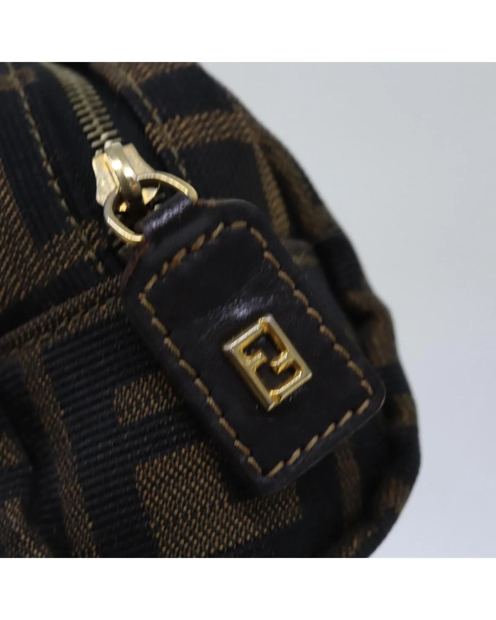 Zucca Canvas Pouch with Distressed Details