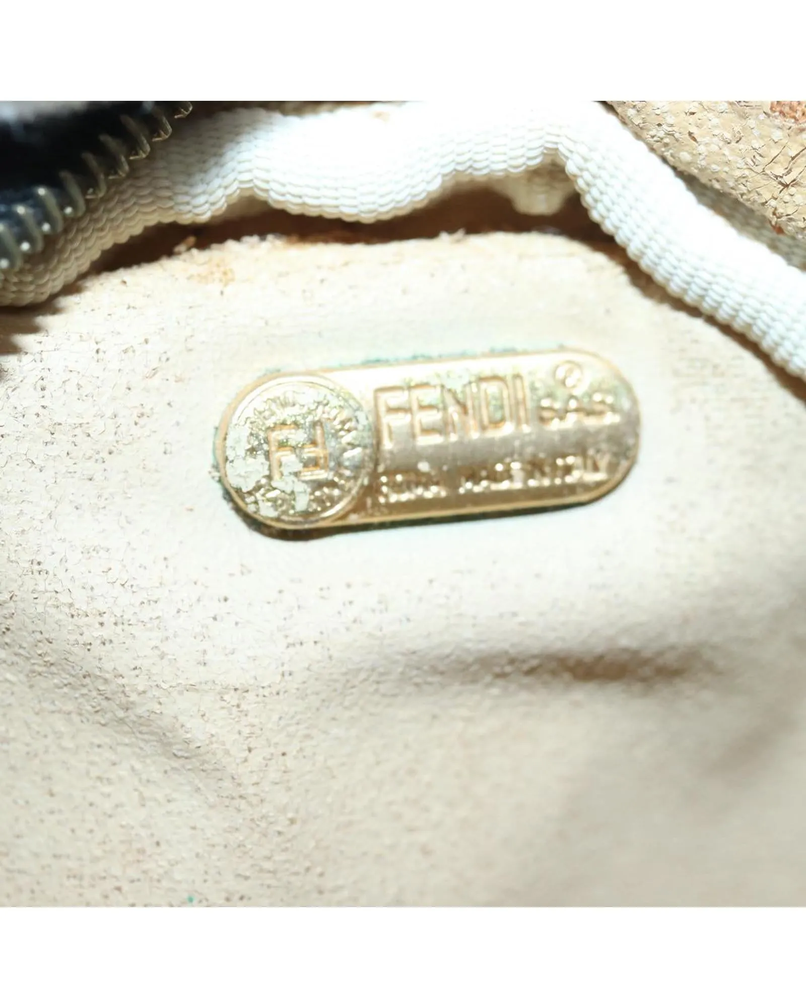 Zucca Canvas Pouch with Distressed Details