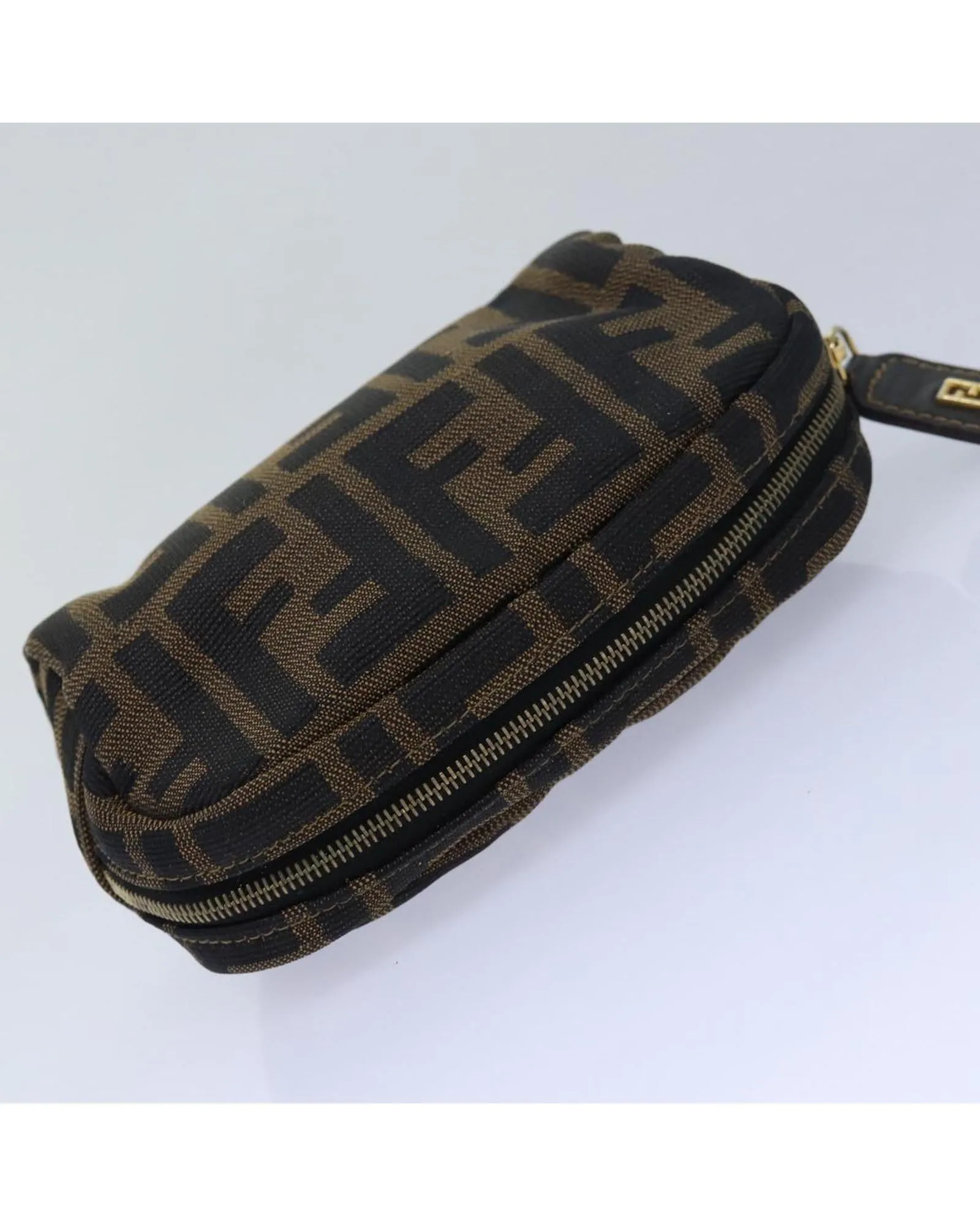 Zucca Canvas Pouch with Distressed Details