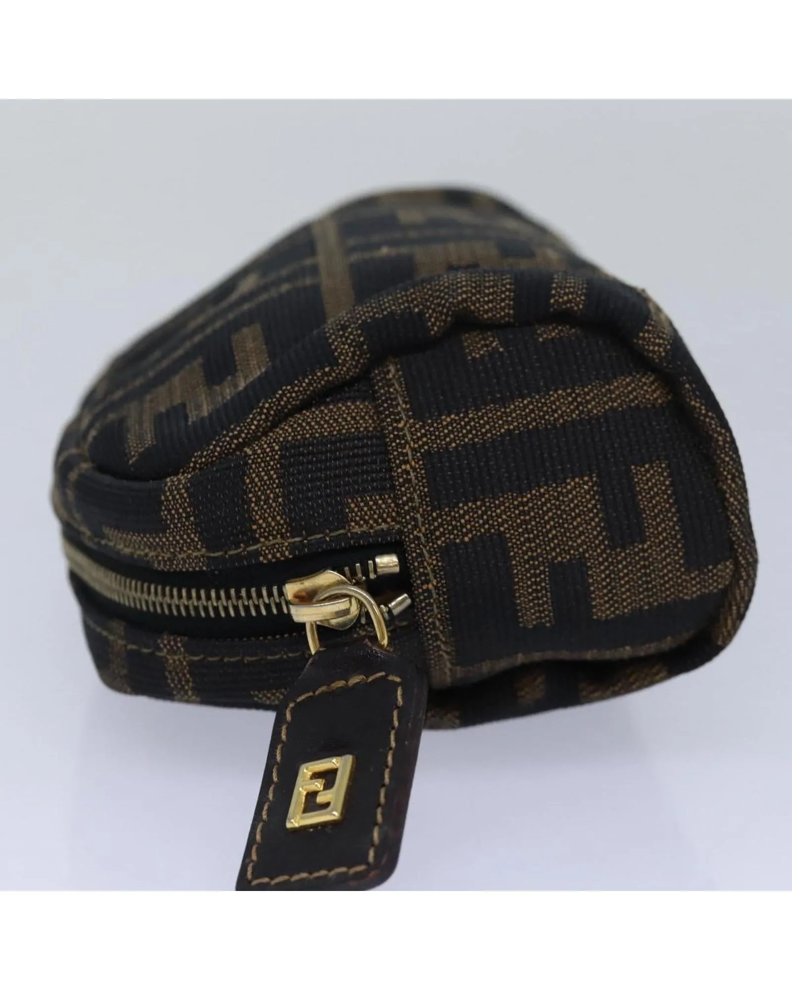 Zucca Canvas Pouch with Distressed Details